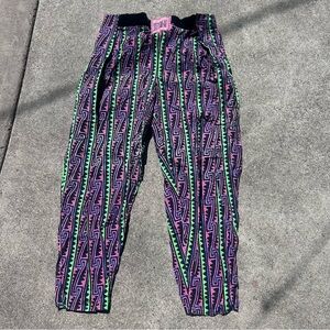 Vintage 90’s Pacific Heat Geometric Elastic Waist Beach Surf Pants MC Hammer